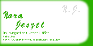 nora jesztl business card